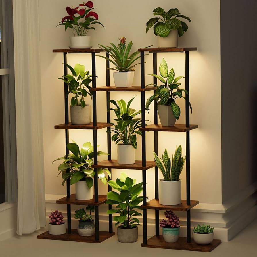 Best Plant Stands with Grow Lights for Indoor Gardening