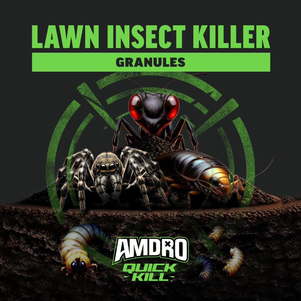 Need to Kill Bugs? Use 2 lbs per 1000sf Ambro Pesticide for Best Results.