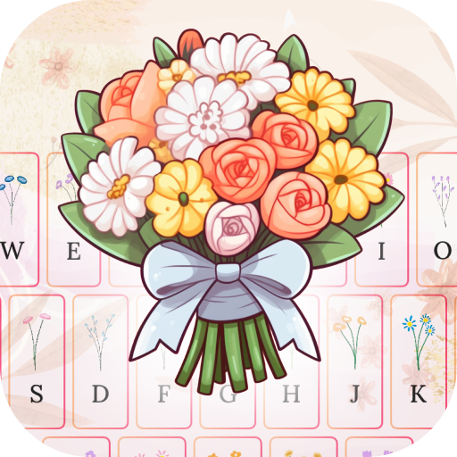 Flower Language Bloom Keyboard: Personalized Floral Letters & Bouquets