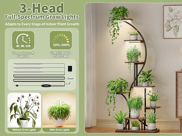 Upgrade Your Plants: Indoor Plant Stand with Grow Light Benefits