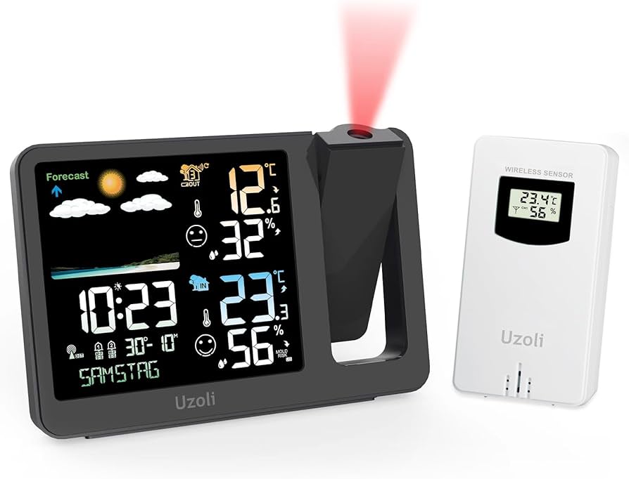 Wake Up Smart: Projection Clock with Outside Temperature Guide