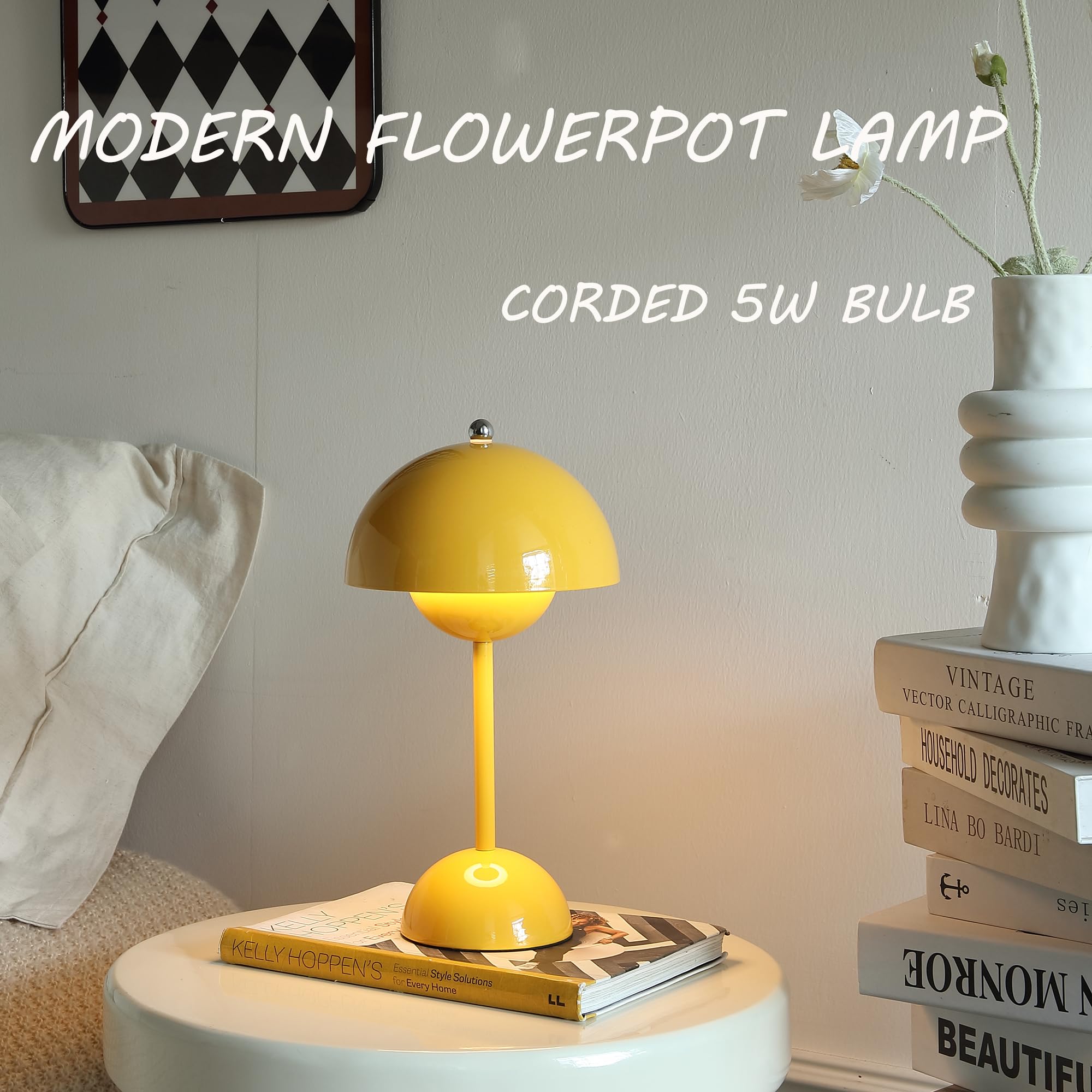 Flowerpot lampa: Stylish light for your home, simple and chic way to brighten up your place.
