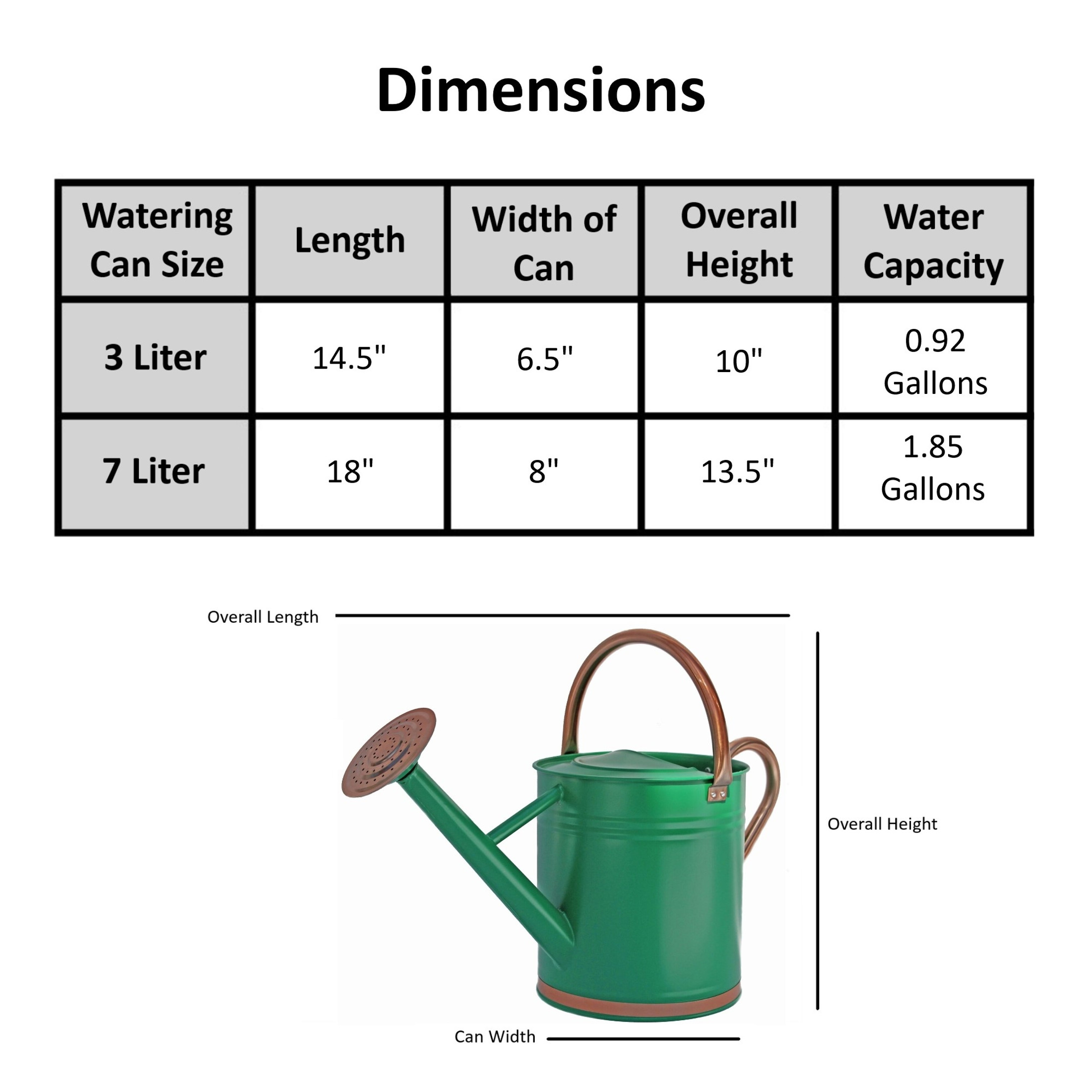Watering Can Dimensions: Find the Perfect Size for Your Plants!