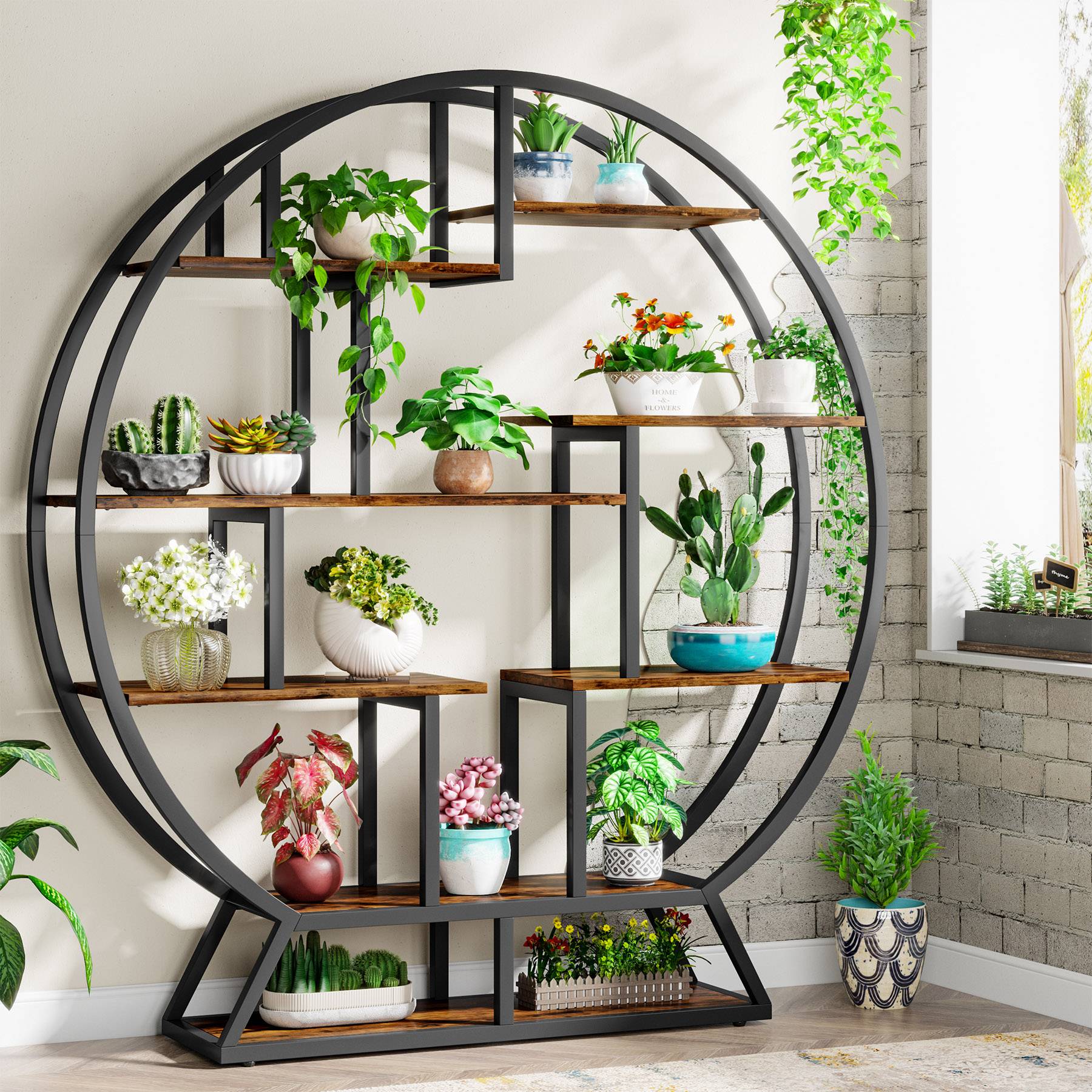 Plant Stand Round - Ideas & Inspiration for Green Living!