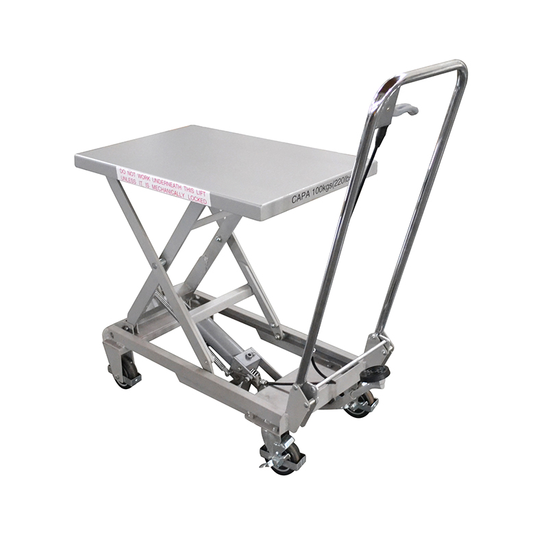 Affordable bsa10 Lift Table: Aluminum/Manual Scissor Stainless Steel-Best Choice!