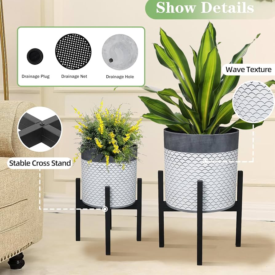 Discover beautiful and simple ways to style your home using a chic cylinder planter with stand.