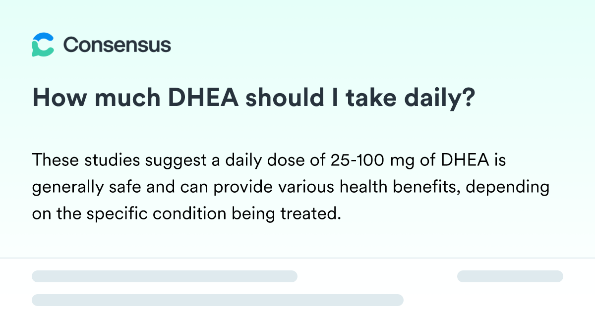 DHEA Dosage and Fertility: How Much Should I Take?