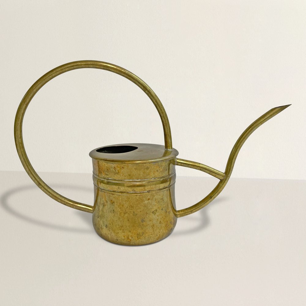 Why is a vintage brass watering can a great home accessory? Learn about its timeless appeal and practical use for plants.