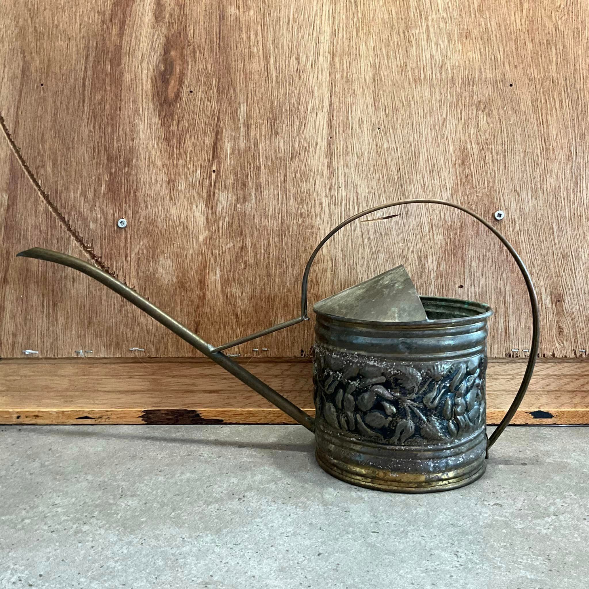 Why is a vintage brass watering can a great home accessory? Learn about its timeless appeal and practical use for plants.