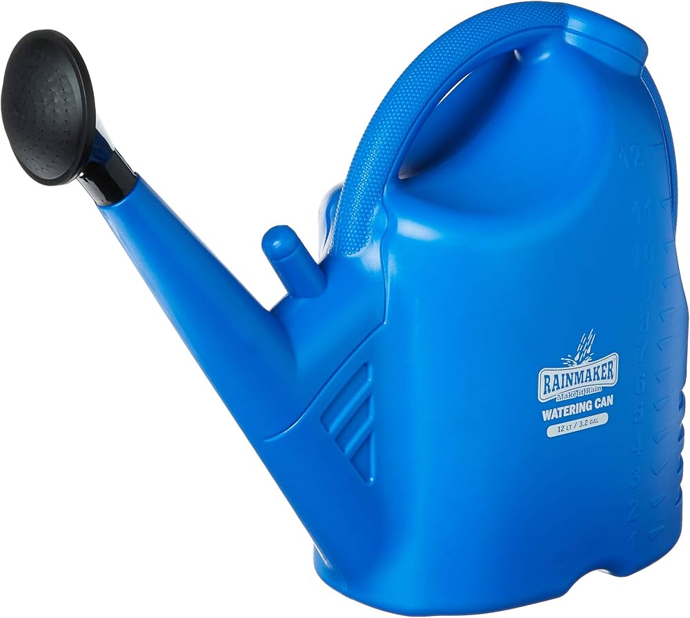 What makes the rainmaker watering can unique? Its special nozzle provides a gentle, rain-like shower.