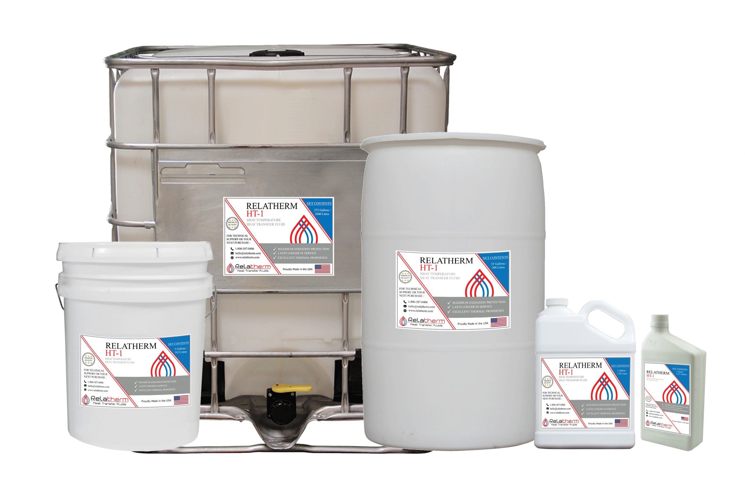 High temperature heat transfer fluid for industrial use