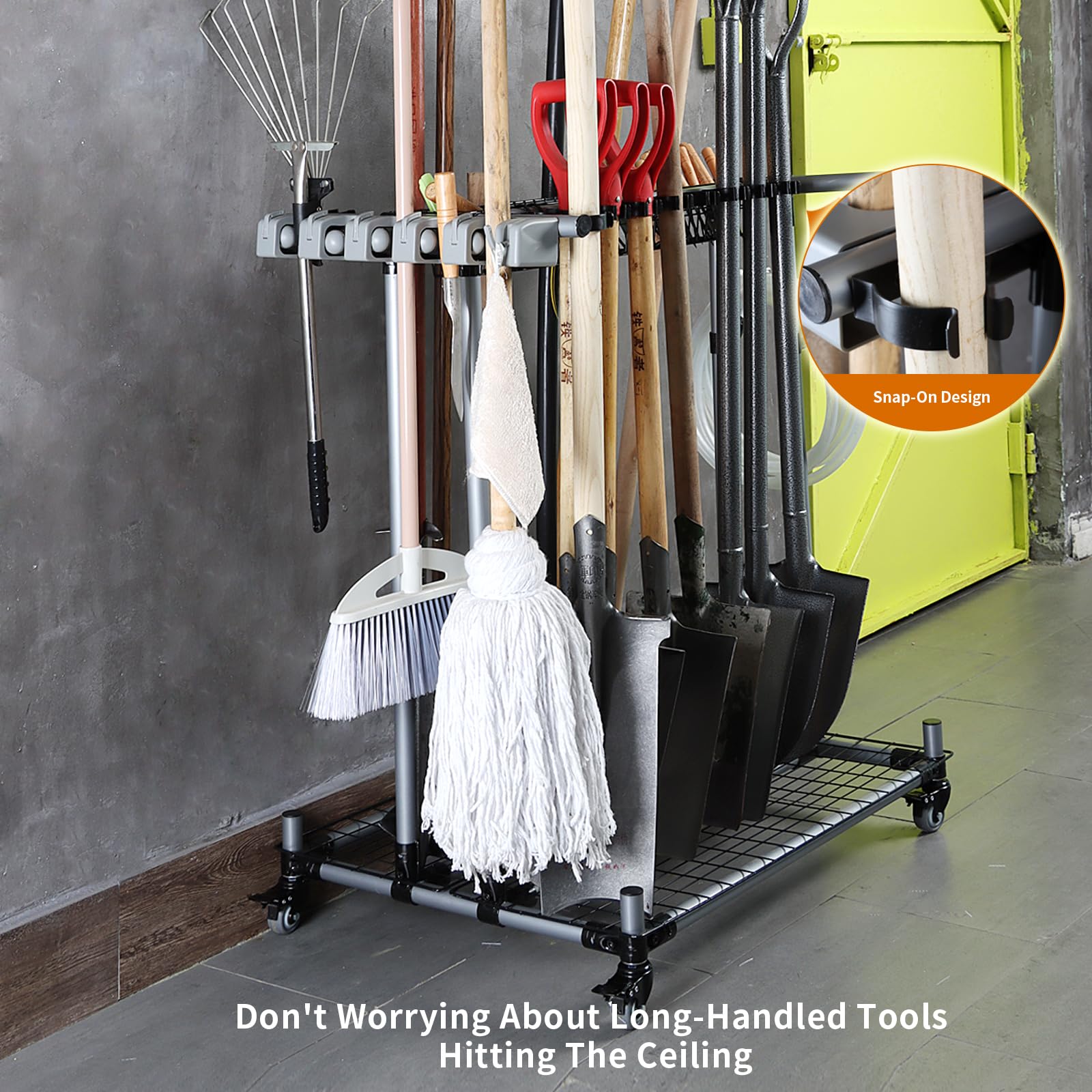 Tired of messy tools? Get a durable shovel rack and say goodbye to garage clutter.