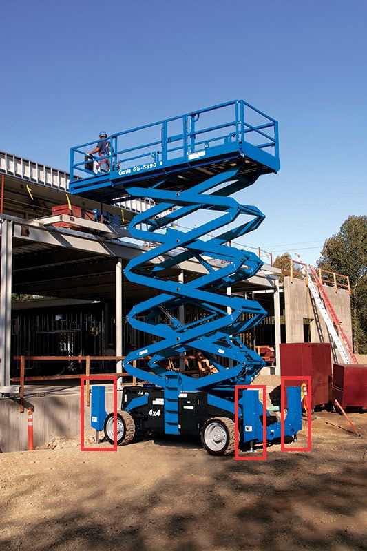 Using a scissor lift on an incline? Know the scissor lift maximum slope and grade to prevent accidents.