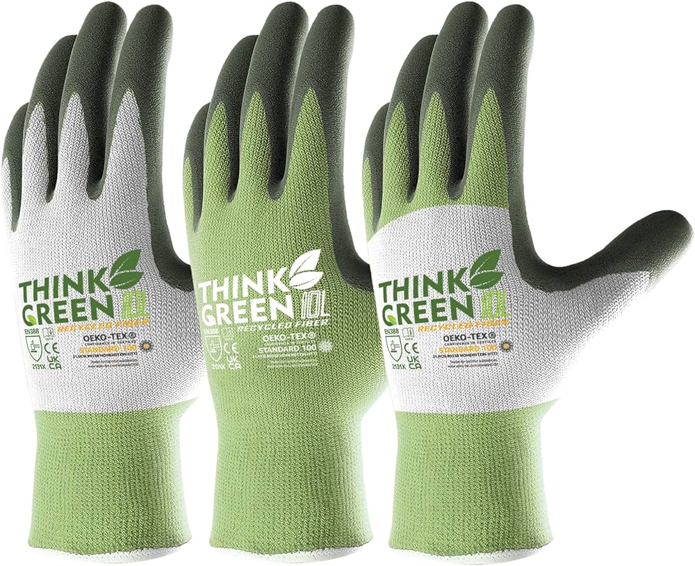Green Gardening Gloves: Comfortable & Durable!