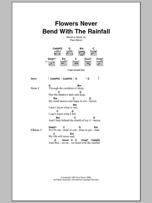 Flowers Never Bend with the Rainfall Meaning & Chords Explained Clearly