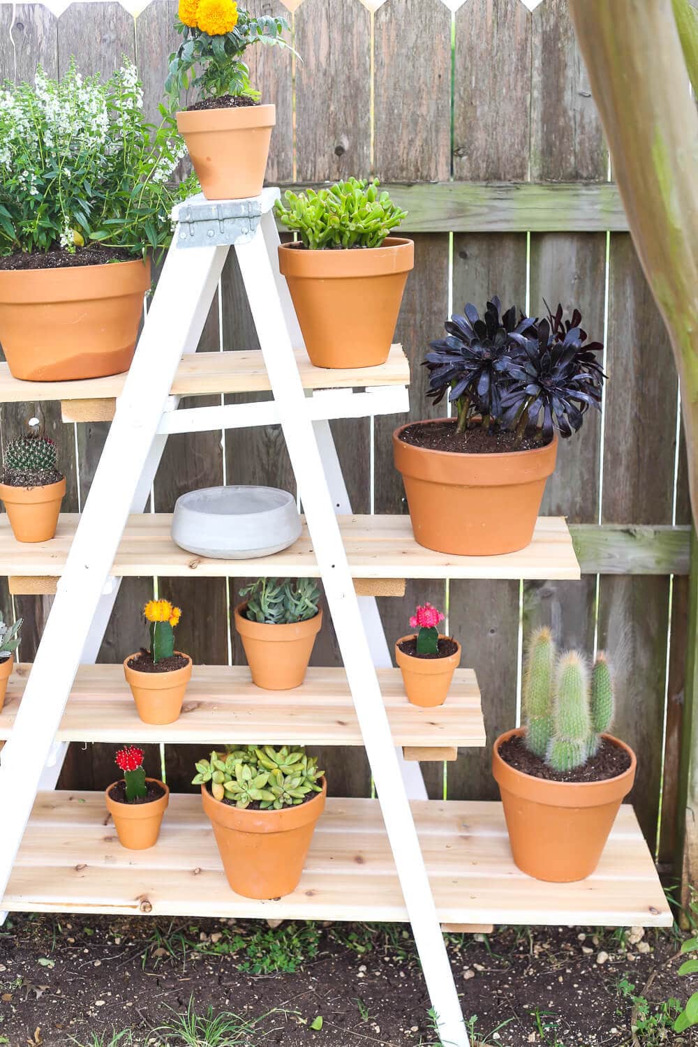 DIY terra cotta plant stands project using simple steps